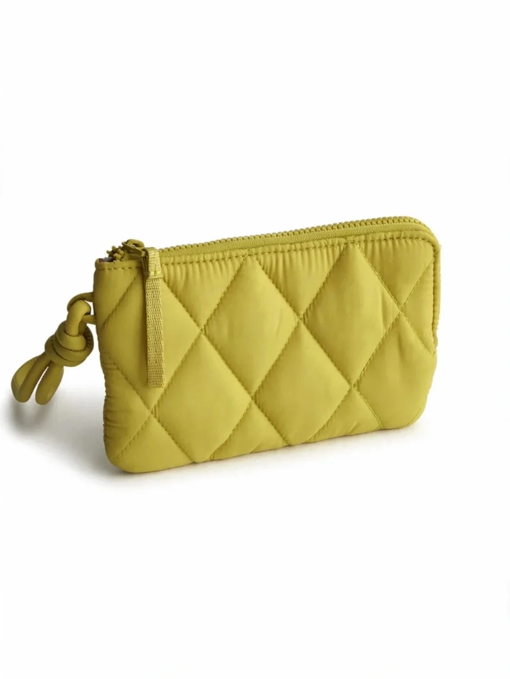 Vera Bradley Quilted Zip Wristlet in Featherweight Golden Olive Wallet